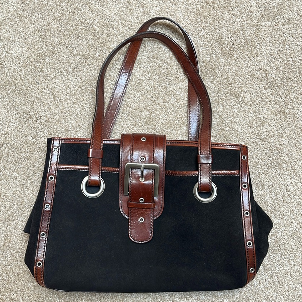 Vintage Hype Suede Shoulder Bag